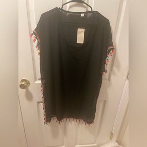 Women Chiffon Tassel Beach Cover Up